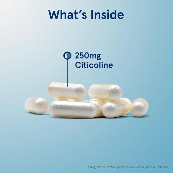 Jarrow Formulas Citicoline CDP Choline 250mg Capsules 60 Capsules