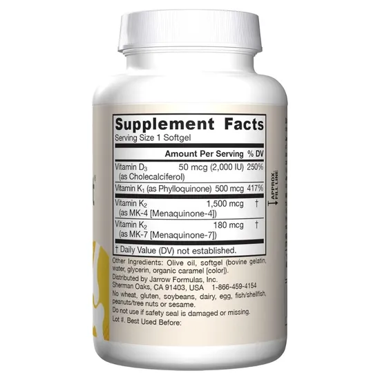 Jarrow Formulas K-Right Softgels 60 Softgels