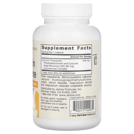 Jarrow Formulas Curcumin Phytosome Meriva 500mg Vegicaps 60 Vegicaps