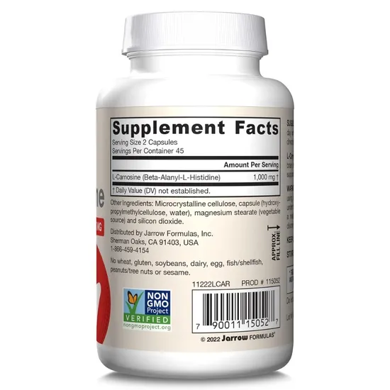 Jarrow Formulas L-Carnosine Vegicaps 90 Vegicaps