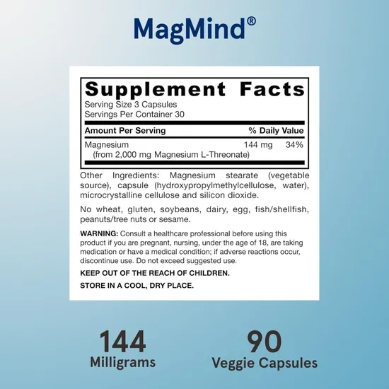 Jarrow Formulas MagMind Capsules 90 Capsules