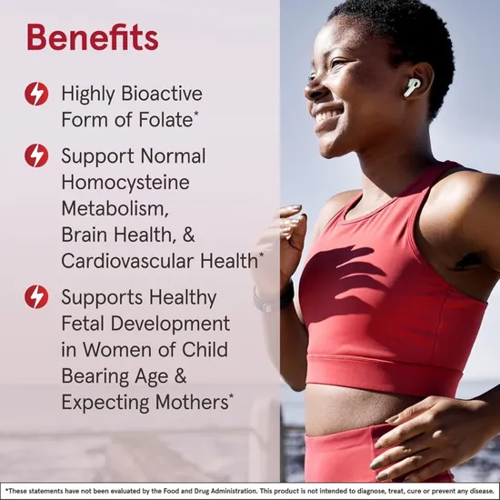 Jarrow Formulas Methyl Folate 1000mcg Capsules 100 Capsules