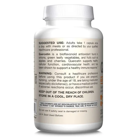 Jarrow Formulas Quercetin 500mg Vegicaps 30 Vegicaps