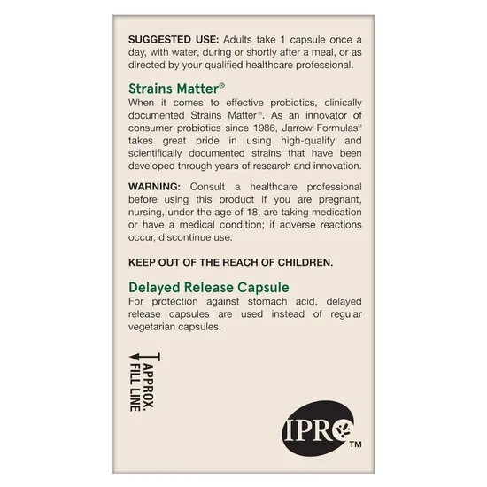 Jarrow Formulas Ultra JarroDophilus 50 Billion Vegicaps 60 Vegicaps