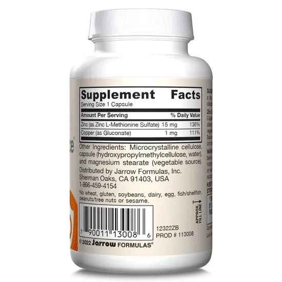 Jarrow Formulas Zinc Balance Capsules 100 Capsules