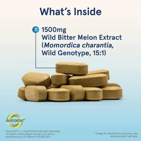 Jarrow Formulas Wild Bitter Melon Extract 1500mg Tablets 60 Tablets