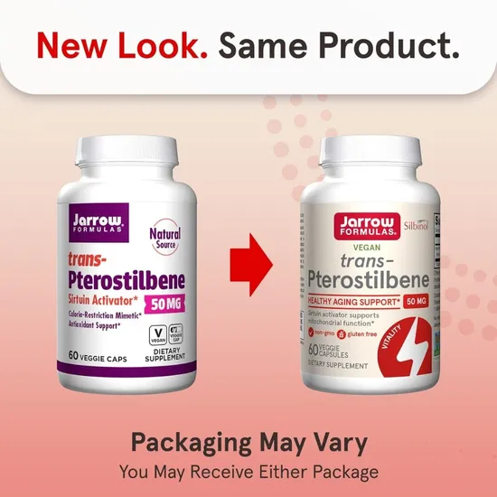 Jarrow Formulas transPterostilbene 50mg Vegicaps 60 Vegicaps