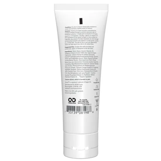 NOW Foods Vitamin D-3 Cream 118ml