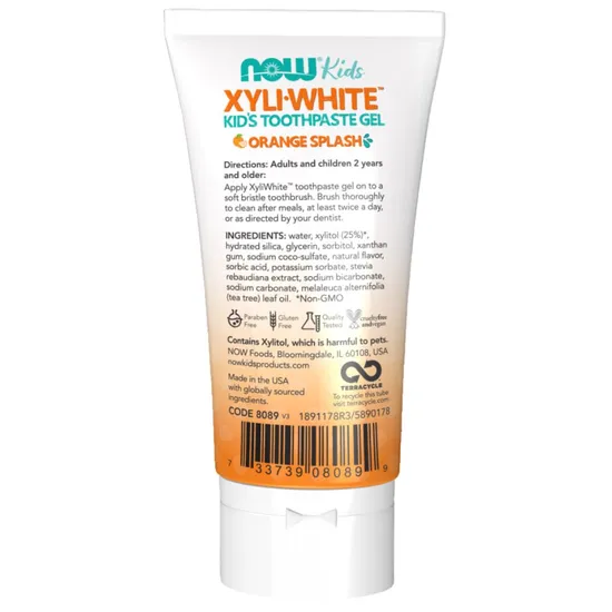 NOW Foods XyliWhite Kids Toothpaste Orange Splash 85g