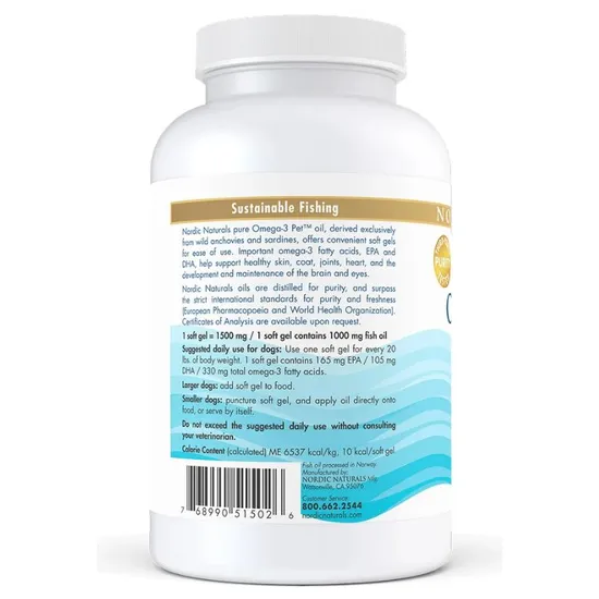 Nordic Naturals Omega-3 Pet Softgels 90 Softgels