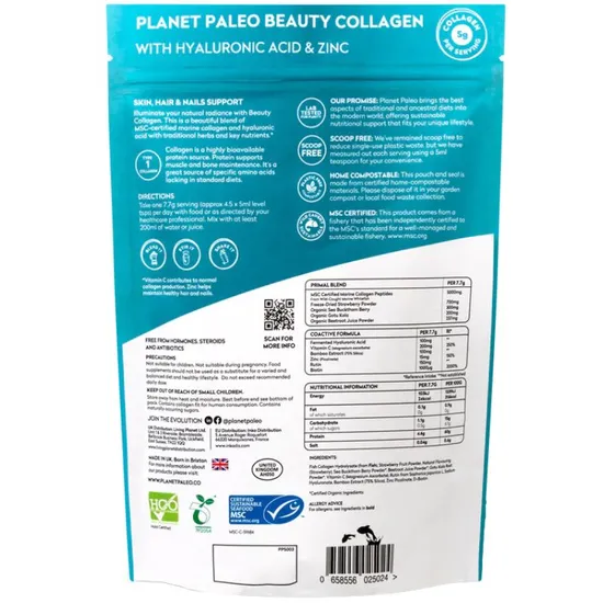 Planet Paleo Beauty Collagen 225g