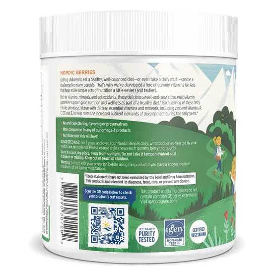 Nordic Naturals Nordic Berries Multivitamin Original Flavour Gummies 120 Gummies