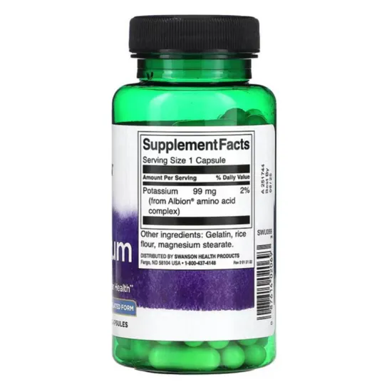 Swanson Albion Potassium 99mg Capsules 90 Capsules
