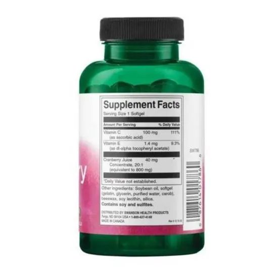 Swanson Cranberry Softgels 180 Softgels