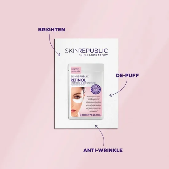 Skin Republic Retinol Hydrogel Eye Mask 3 Pairs