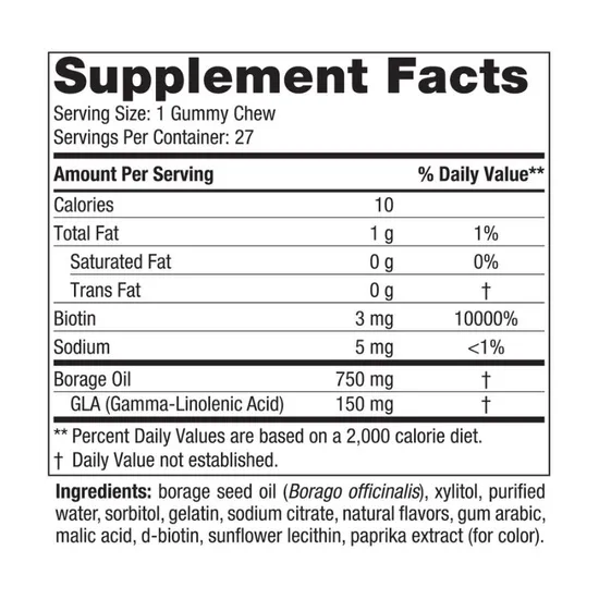 Nordic Naturals Hair & Skin Strawberry Lemonade Chewables 27 chewables