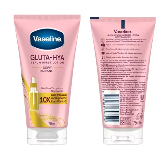 Vaseline Gluta Hya Serum Burst Dewy Radiance Lotion 75ml
