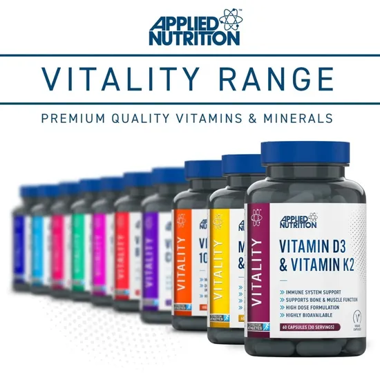 Applied Nutrition Vitamin D3 & Vitamin K2 Capsules 60 Capsules