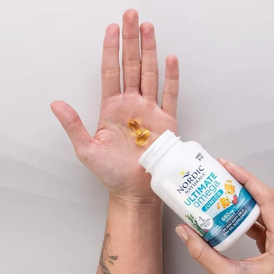 Nordic Naturals Ultimate Omega Fish Oil Junior 680mg Strawberry 90 Softgels