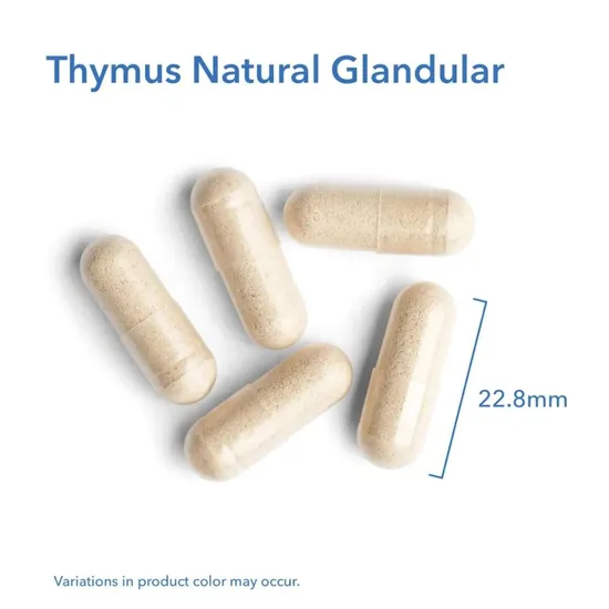 Allergy Research Group Thymus Natural Glandular 500mg Capsules 75 Capsules