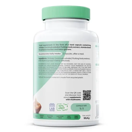 Osavi Shiitake 800mg Capsules 60 Capsules