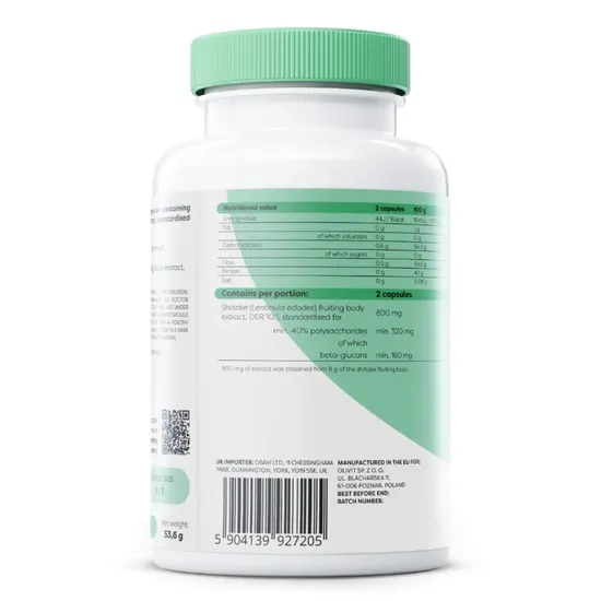 Osavi Shiitake 800mg Capsules 60 Capsules