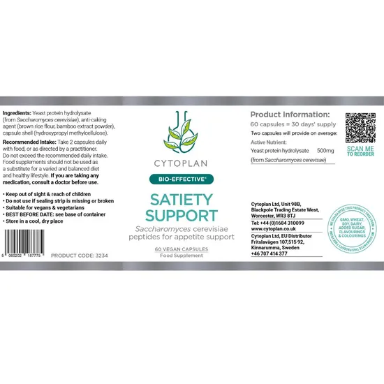 Cytoplan Satiety Support Capsules 60 Capsules