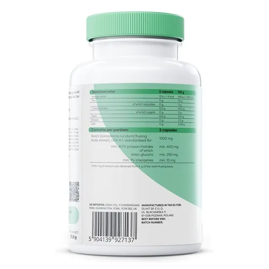 Osavi Reishi 1000mg Capsules 60 Capsules