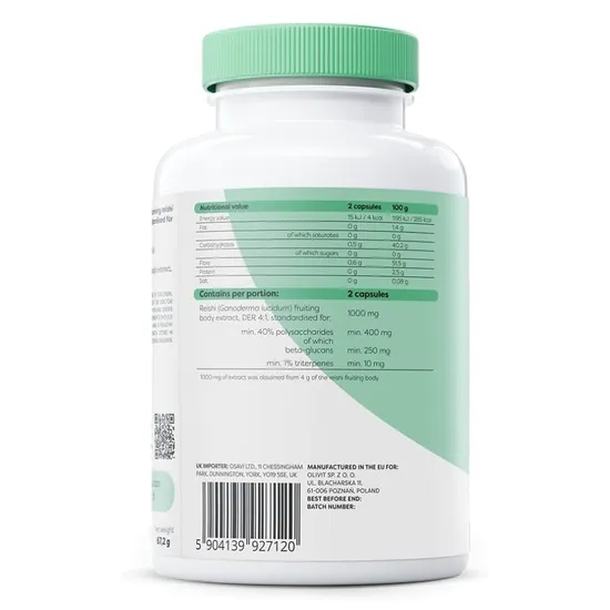 Osavi Reishi 1000mg Capsules 60 Capsules