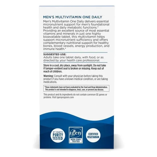 Nordic Naturals Men's Multivitamin One Daily 30 Tablets