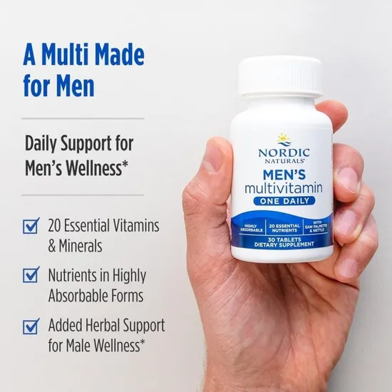 Nordic Naturals Men's Multivitamin One Daily 30 Tablets
