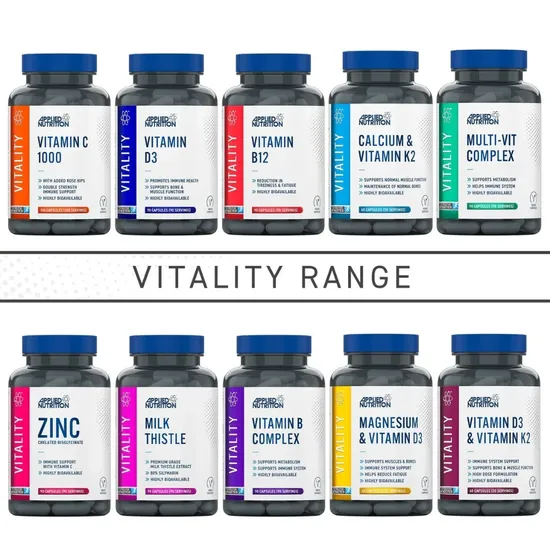 Applied Nutrition Magnesium & Vitamin D3 Capsules 60 Capsules