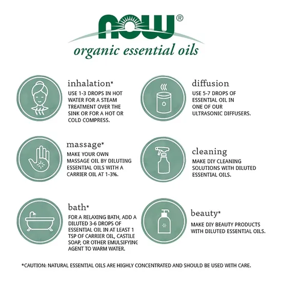 NOW Foods Essential Oil Roll-On Peppermint 10ml