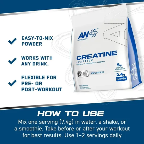 Applied Nutrition Creatine Monohydrate + Peptide 444g