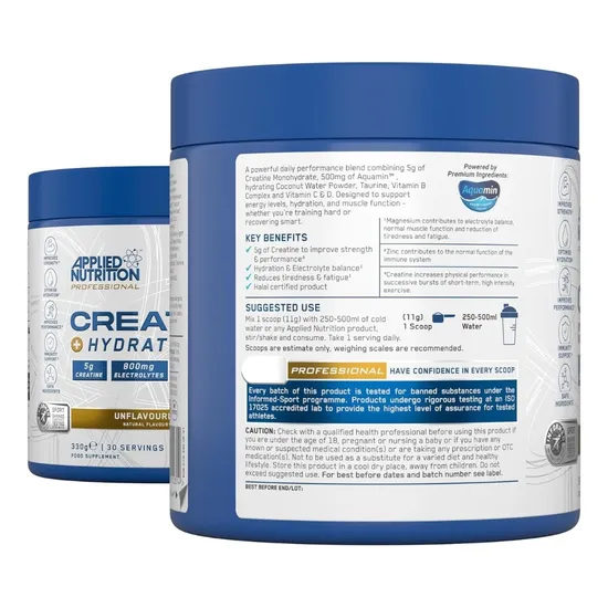Applied Nutrition Creatine + Hydration Unflavoured 330g