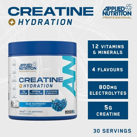 Applied Nutrition Creatine + Hydration Blue Raspberry 360g