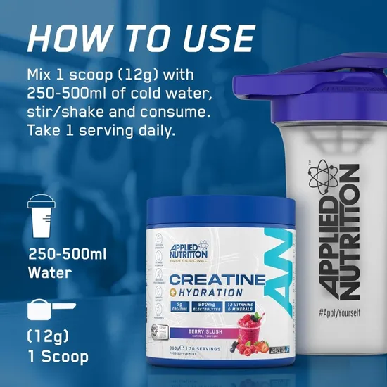 Applied Nutrition Creatine + Hydration Berry Slush 360g