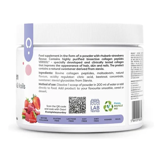 Osavi Collagen Peptides Rhubarb & Strawberry 150g