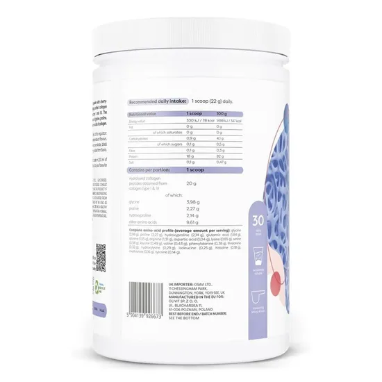 Osavi Collagen Hydrolysed Type I & III Cherry & Strawberry 660g