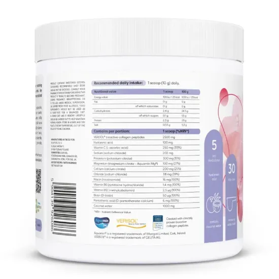 Osavi Collagen Electrolytes Vitality & Glow Apple & Rhubarb 300g