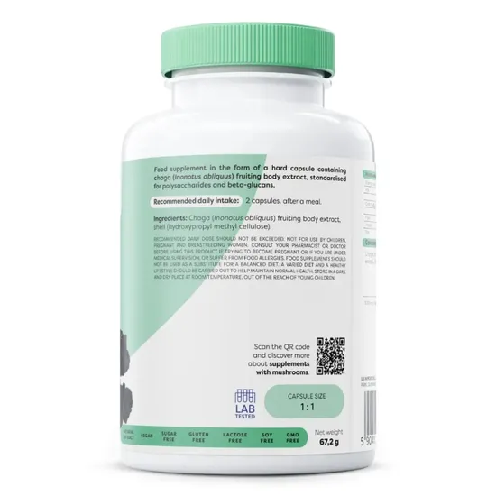 Osavi Chaga 1000mg Capsules 60 Capsules