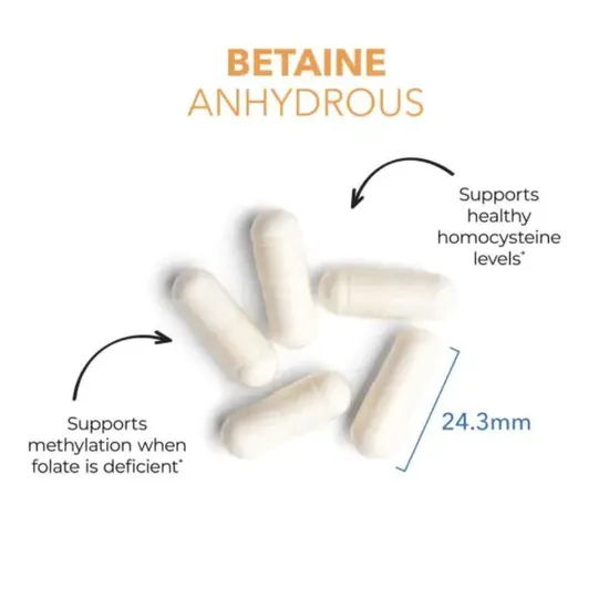 Allergy Research Group Betaine Anhydrous 750mg Capsules 100 Capsules
