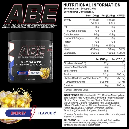 Applied Nutrition All Black Everything Energy 375g