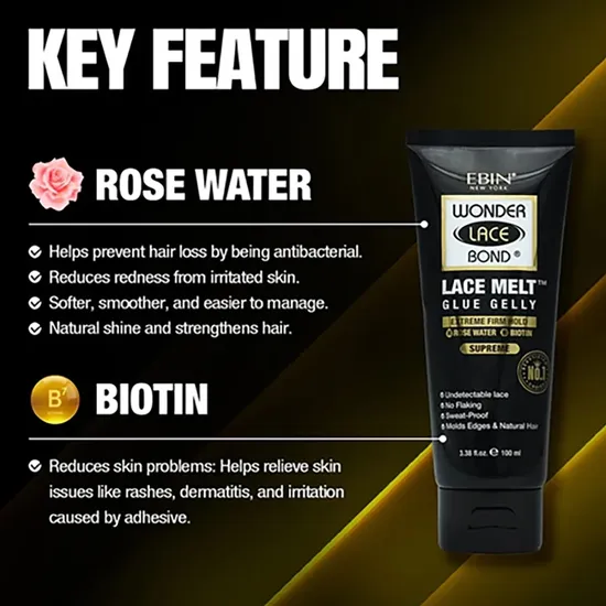 Ebin New York Wonder Lace Bond Lace Melt Glue Gelly 37ml