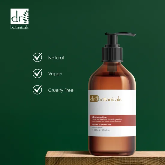 Dr Botanicals Moroccan Rose Hand & Body Moisturising Lotion 500ml