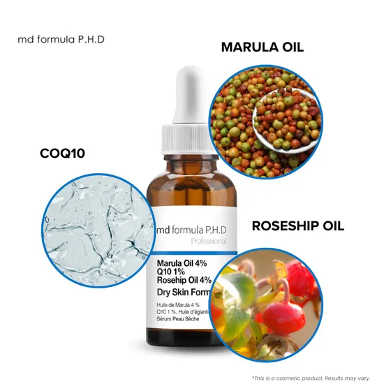 MD Formula Dry Skin Serum Marula Oil 4%, Q10 1%, Rosehip Oil 4% 30ml x 2