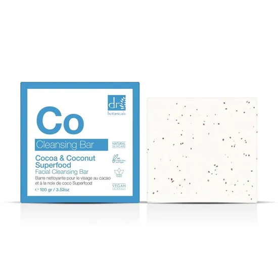 Dr Botanicals Cocoa & Coconut Superfood Facial Cleansing Bar 100g