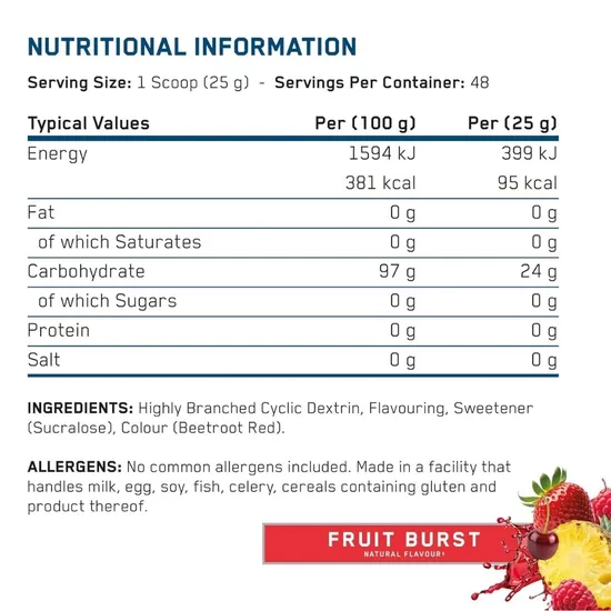 Applied Nutrition Carb X Fruit Burst 1200g