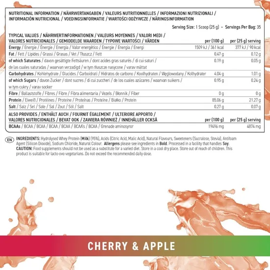 Applied Nutrition Clear Whey Protein Cherry & Apple 875g