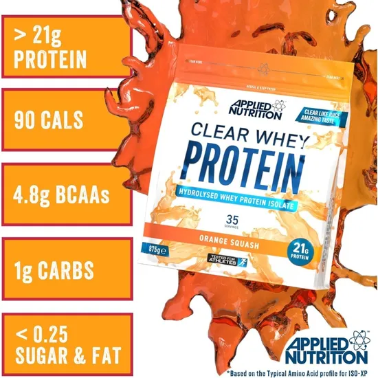 Applied Nutrition Clear Whey Protein Orange Squash 875g